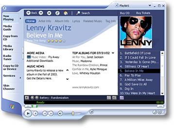 Windows Media Player 9 Series Release Candidate